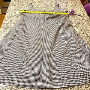 Classic Black and White Checkered Dress